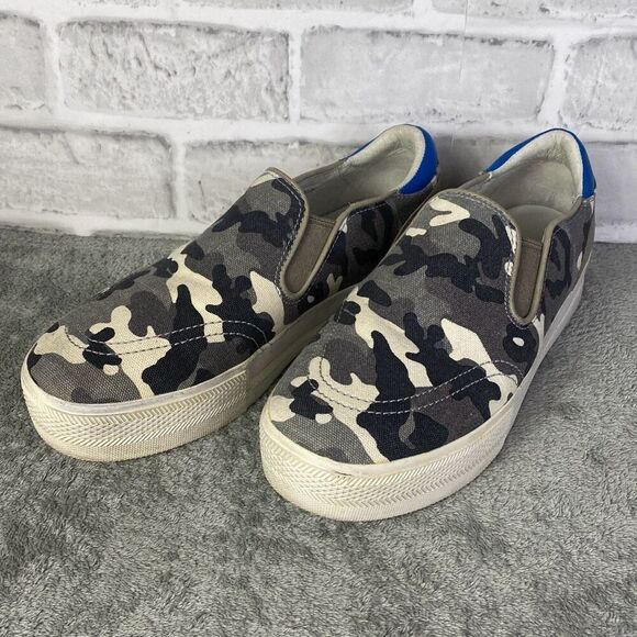 Ash Platflorm Gray Camo Slip On Sneakers Size 8.5/39 - Picture 1 of 9